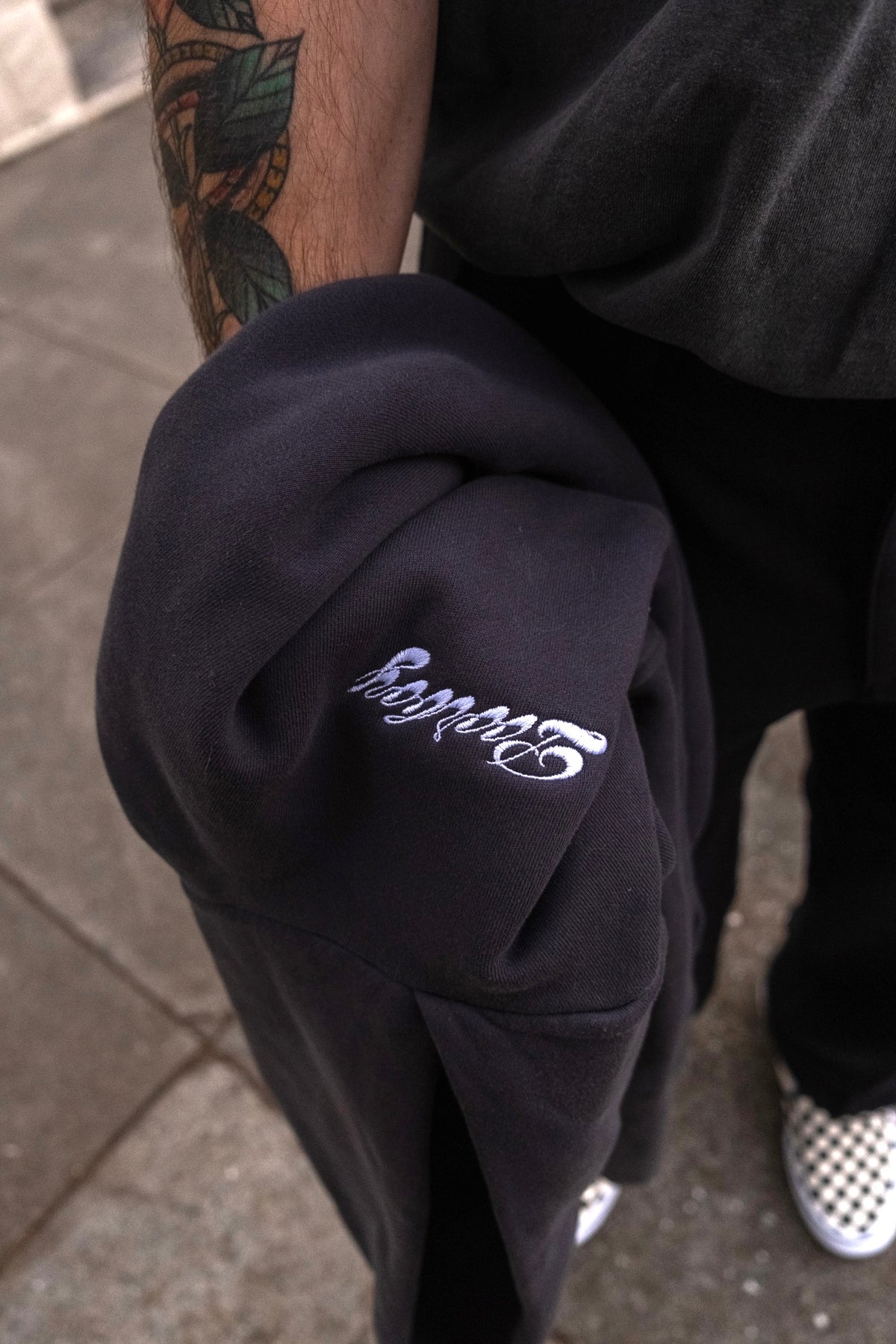 Embroidered Logo Hoodie
